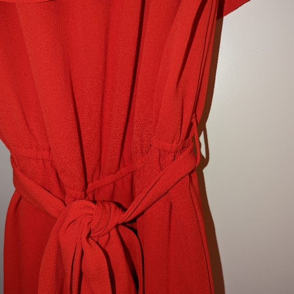 Forever 21 Red Off the Shoulder Romper - Picture 4 of 7